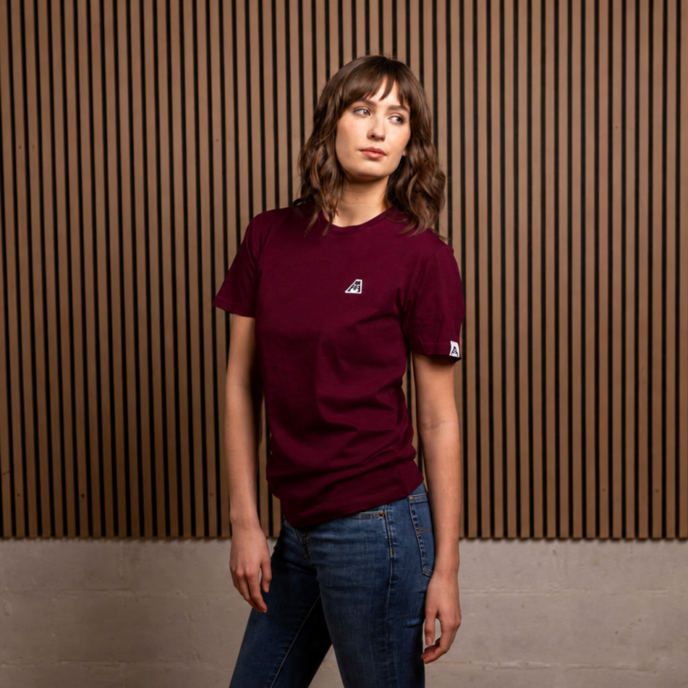 Icon Tee - Burgundy - Image 3