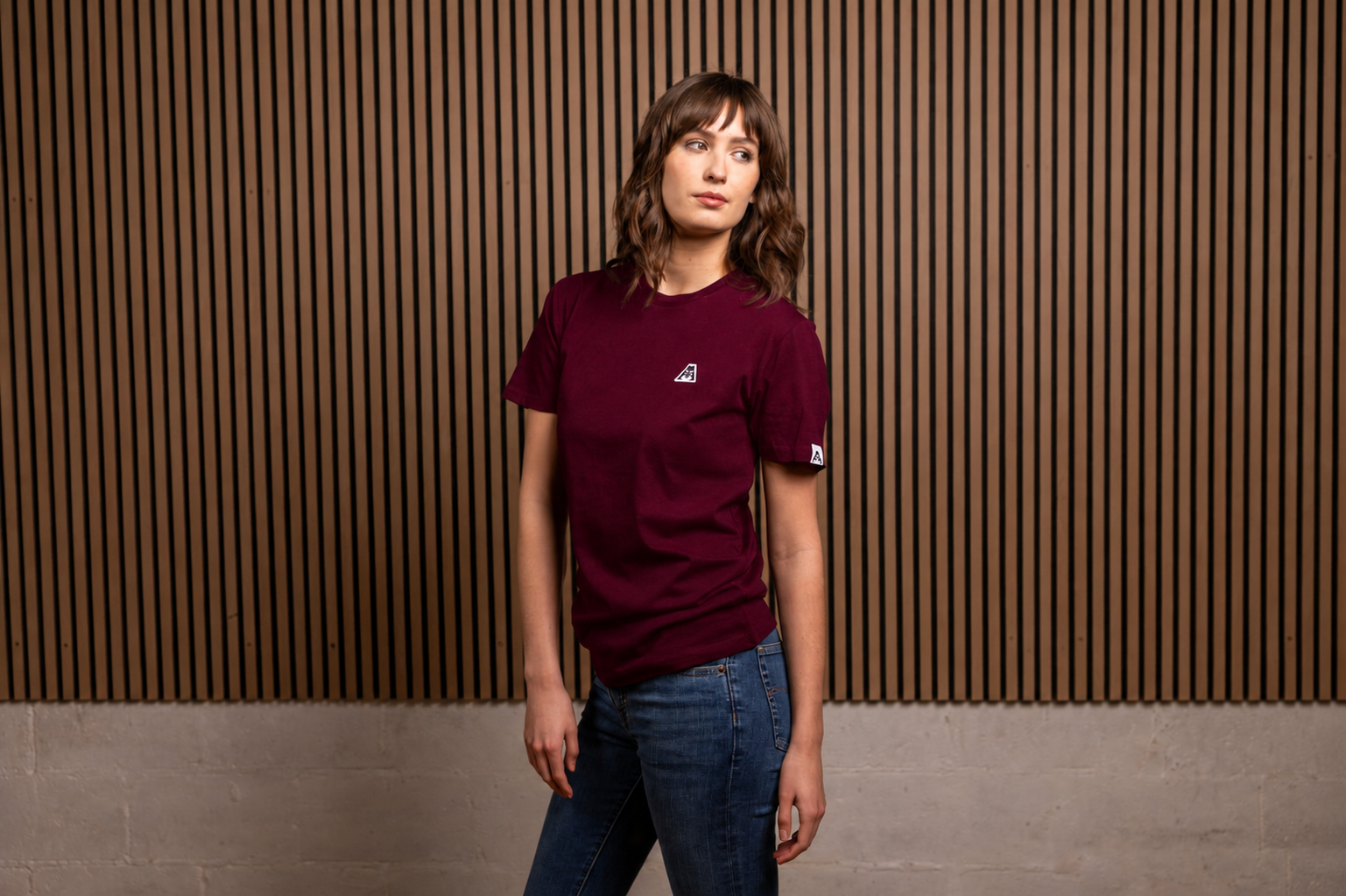Icon Tee - Burgundy - Image 3